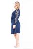 Immagine di CURVY GIRL BELTED PUFF SLEEVE LACE DRESS